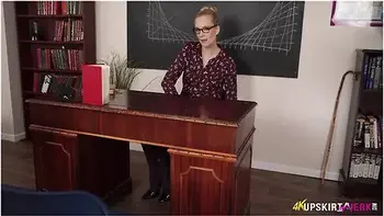 Slut Teacher Gets Student 18+ To Wank In Class