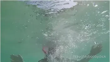 Public Exhibitionist German Teen 18+ With Big Boobs On The Sea Showing Pussy And Ass