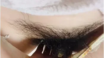 Subjective Video Of Masturbation Wet Pussy Under Fluffy Pubic Hair [personal Shooting]