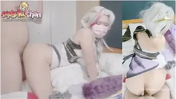 Lonely Chinese Princess Needs Orgasm Squirt, Condom Broke Cum Inside Creampie