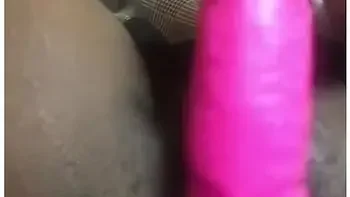 Watching Cum Leak From Tight Ebony Pussy