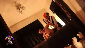 Gibby The Clown fucks Mandi May in a sex dungeon
