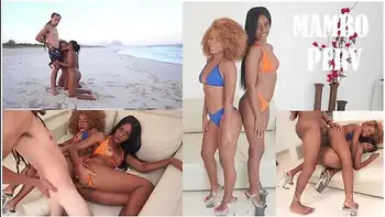 Mambo Tour : Jasminy Villar & Rebeca Villar Gets Nasty At The Beach Then Fuck Big Dicks ( , Atogm, Monster Cock, , , 1on2, 2on2 )ob171