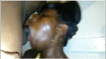 This African Slut Exchanging Her Throat