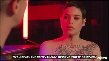 Obedient Tattooed Slut Gets Gagged And Dominated By Two Rough Guys In Bdsm Style - Jimmy Bud And Saba Lapiedra