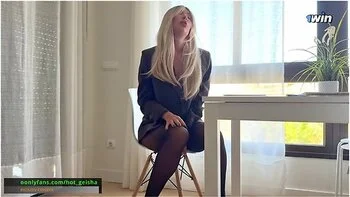 Big Boss And Kris Price In Boss Fucked Me With Big Dick Through Pantyhose On Work Desk