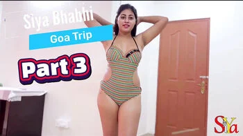 Desi Bhabi Siya Goa Trip Sex with Friends - Big Natural Tits Doggy Style & Cum on Tits