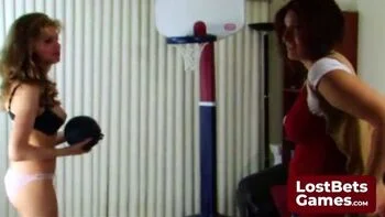 Lesbian Teen Foot Licking Game Bet After Basketball Strip