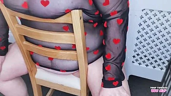 Sexy BBW Wife Big Natural Tits See Through Top Homemade Fetish