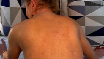 Blonde Stepmom Cheating with Teen Lover Doggy Style