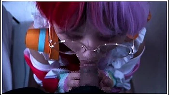 One Piece Diva Uta In Glasses Takes Him To A Virtual Space To Gokkun Blow His Dick
