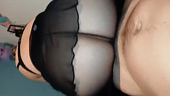 Jared Michaels Fucks MILF in Black Pantyhose - Giant Dick in Stockings