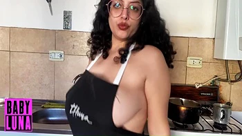 Apron Only Cooking Flan, Tits & Sweet Mess