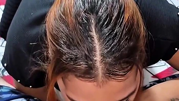 I Go For A Walk With The Cleaning Lady For A While And When We Get Home She Does This To Me With Her Tongue