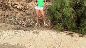Emma Voyeur Desperate Peeing Beach Compilation - Amateur MILF Outdoor Pissing