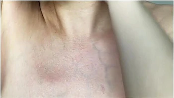 Shaves Hairy Armpits, Shows Shaved Armpits!