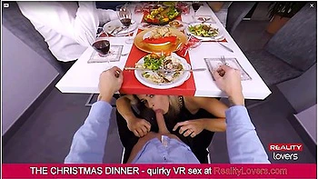 Vittoria Dolce - Unbelievable Christmas Dinner With Blowjob Under The Table