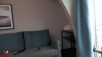 German MILF Domination: Blonde Lesbian BDSM with Stockings and Sex Toys at the Window