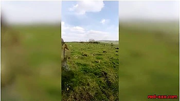 Hot Milf Red Xxx Goes For A Topless Walk On Easter