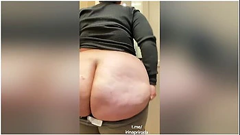 Busty Plumper With A Hairy Pussy Irina Priroda Masturbates In Front Of The Mirror