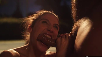 Abella Danger rides Ramon Nomar’s mighty cock like a pro on the street