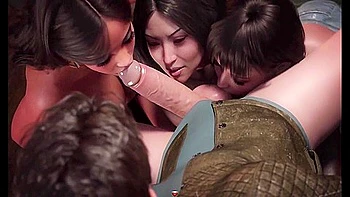 Foursome With Sexy Girls Who Are Thirsty For Sex Fucking A Very Tight Vagina