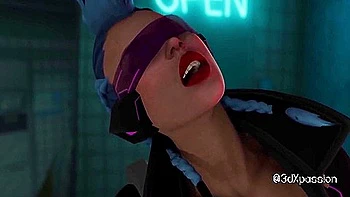 Neon Rave Slut Bonny Blowjob In Bathroom, Deep Raw Fuck & Messy Cumshot