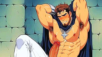 Hentai Anime And Car Toon - Horny And Naughty King Organizes An Intense Gay Orgy In His Kingdom Anime Hentai