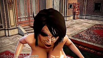 Busty Demon Girl Gets Huge Futa Dick In Her Pussy