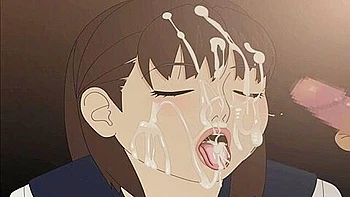 She is given a handjob and bukkake is made on her face, her big tits are rubbed and the cum is ejaculated into her mouth.