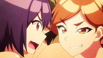 The two of them are rubbing against each other and thrusting into the big-breasted teacher and ejaculating.