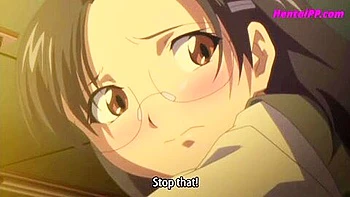 She is being creampied by the doctor while having a hallucination of her anus being penetrated and being creampied.