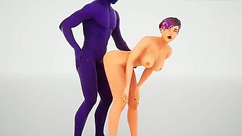 3d Alien Monster Impregnates Earthly Beauty