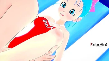 Dragon Ball - Young Bulma Having Sex On The Beach