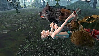 Human Female And Werewolf