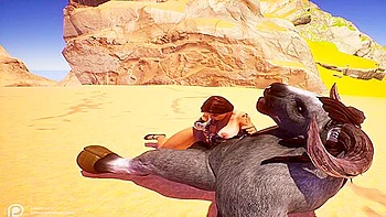 Big Tit Shey Gets Ass Ruined By Massive Minotaur Cock