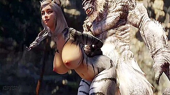 Troll Stretches This Cat Girls Tight Pussy