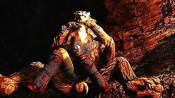 Khajiiti teen 18+ Takes A Massive Throbbing Troll Cock Up Her Ass