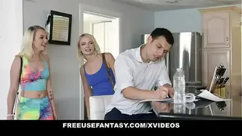 FreeUse Fantasy - StepSisters (Alice Pink) (Dixie Lynn) Are Free Use For Stepbrother To Fuck