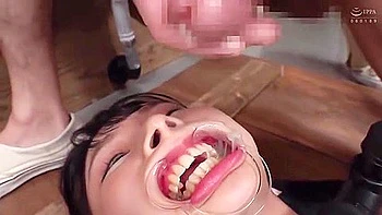 She is restrained and the men take turns fucking her and cumming inside her mouth.