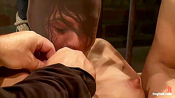 Beautiful Latina Girl Is Orgasmed To Sub Space. Nipple , Clit & Foot Caning - Heather Vahn