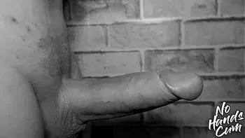 I didn't masturbate for month cock explodes sperm like a volcano I finished without help of my hands