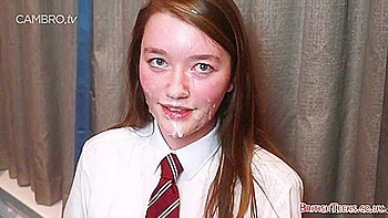 Awesome Redhead Teen 18+ Get Anal Sex And Got A Facial