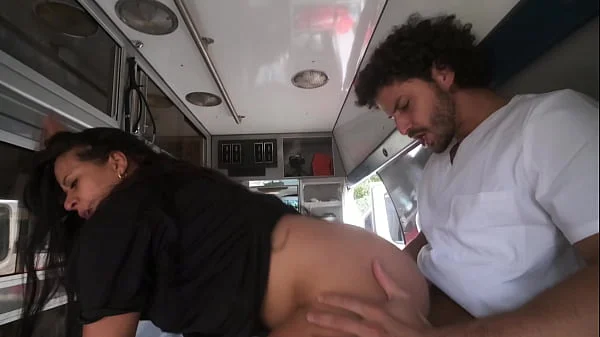 My hot Latina EMT boss convinced me to fuck her in the ambulance