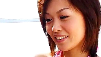Hottest Japanese girl Natsumi Akimoto in Amazing Beach, Blowjob JAV clip