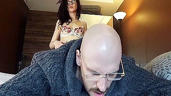 Nerd Taking A Break For Strapo Sex