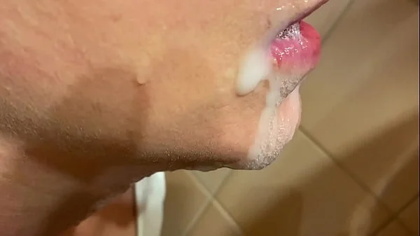 Deep Throad Blow Job with a lot cum in my mouth next he Pee on my Big Tits