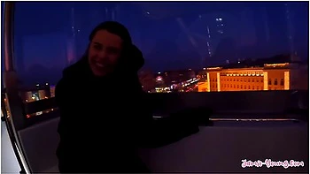 Cute Petite Girl Rides Big Cock! Budapest Sex Vlog - Nico Nice And Jamie Young