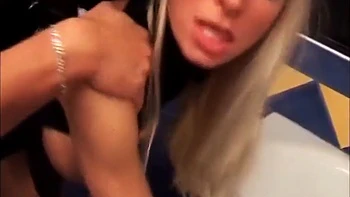 Candy Blond In Fetish Hard Sex For A Blonde Slut In The Bathroom