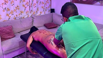 Leyne Rodriguez In Latina Stepmom Receives A Massage That Ends In An Anal Creampie